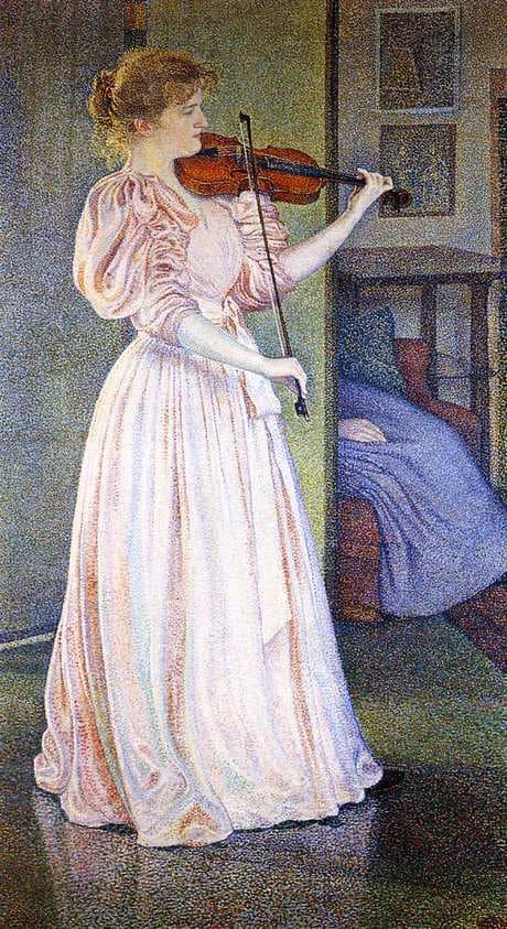 Portrait of Irma Sethe — Théo van Rysselberghe