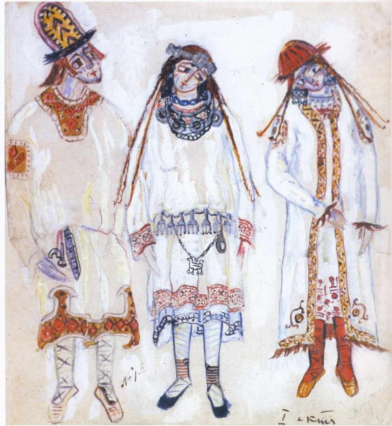 Three personages — Nicholas Roerich