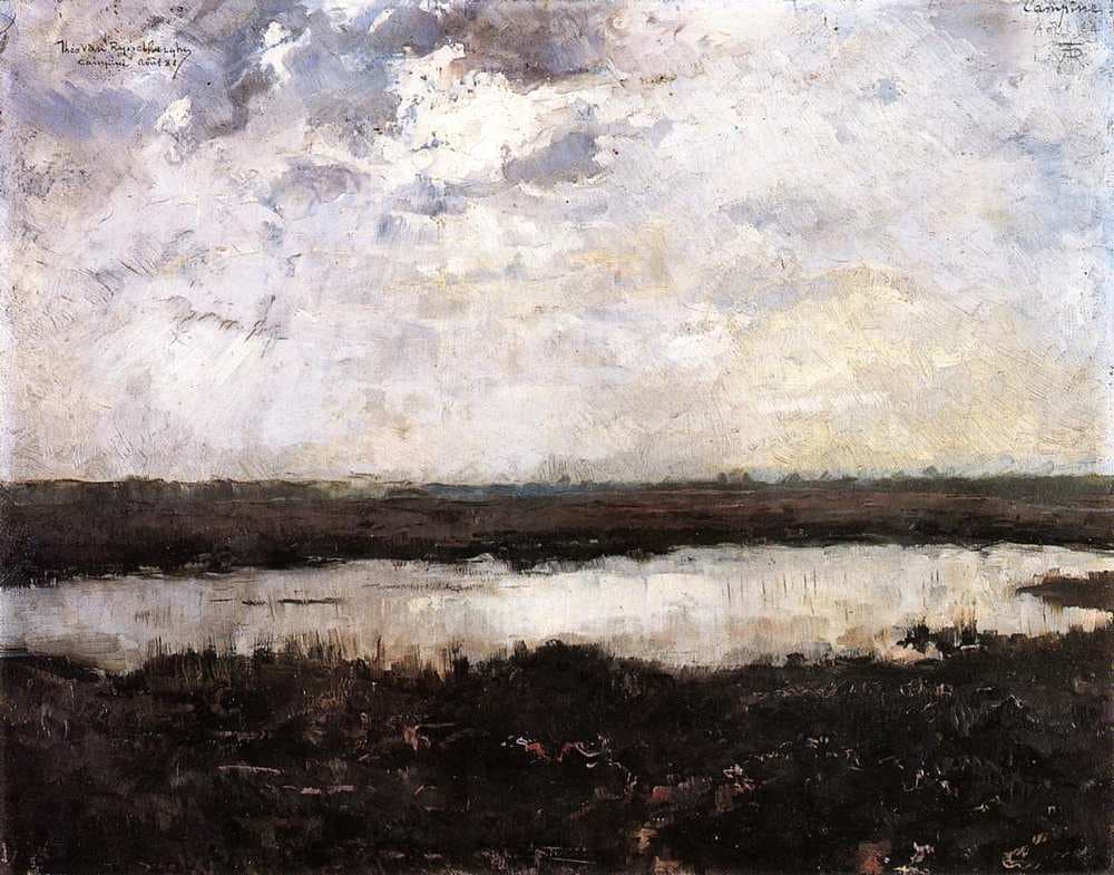 A Pond in Campine — Théo van Rysselberghe