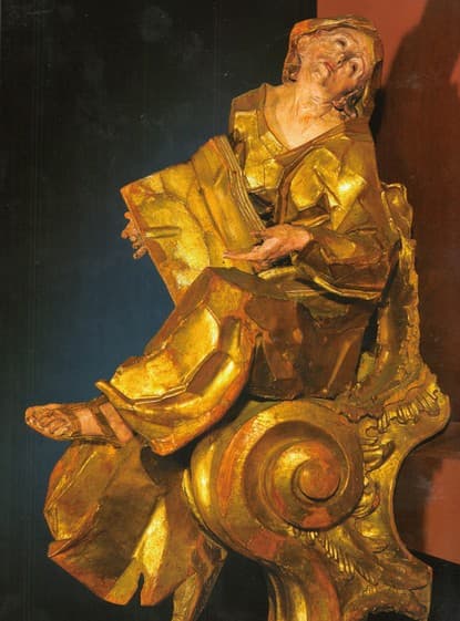Seated female figure (Allegory of Judaism) — Johann Georg Pinzel