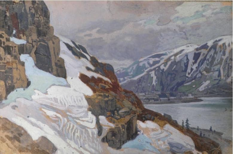 Sketch made by travelling in Italy and Switzerland — Nicholas Roerich