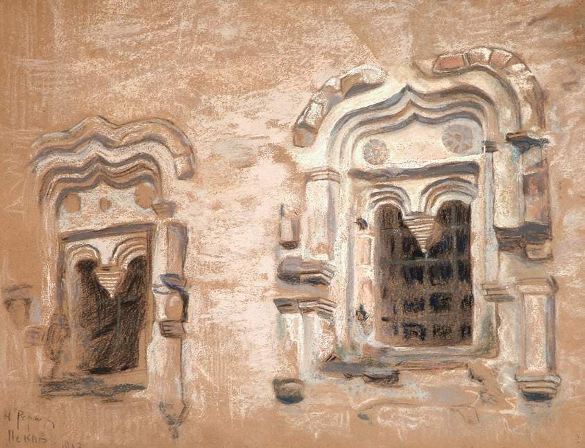 Windows of the house of XVII century — Nicholas Roerich