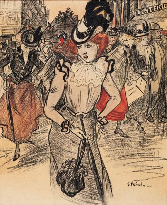 Il n’y est pas — Théophile Steinlen
