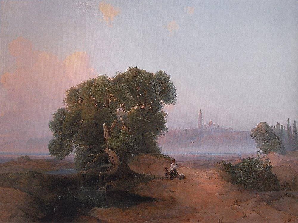 View of Pechersk Lavra in Kyiv from the Dnieper — Alexei Savrasov