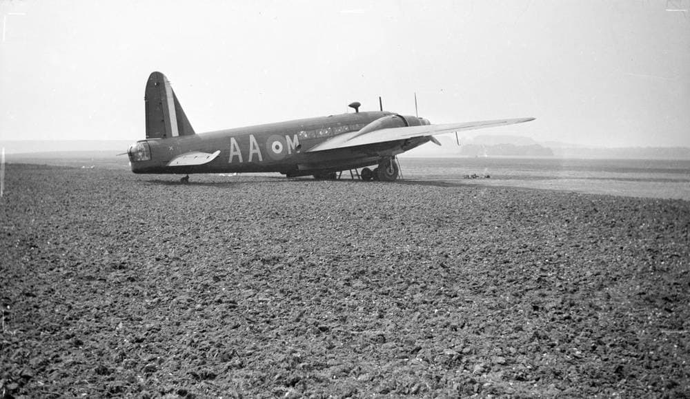 Black and White Negative, Vickers Wellington — Paul Nash