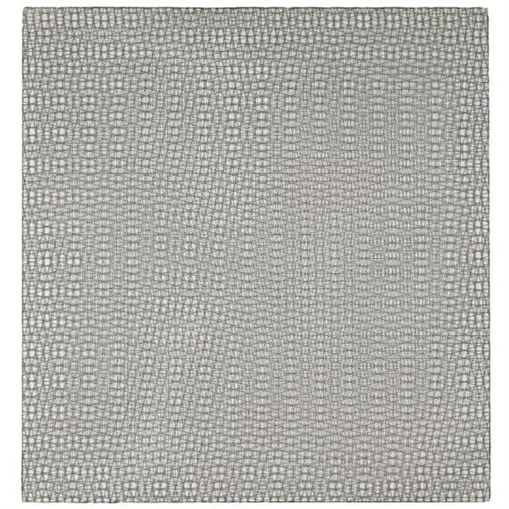 3 grillages superposés 0°, +15°, -15° — François Morellet