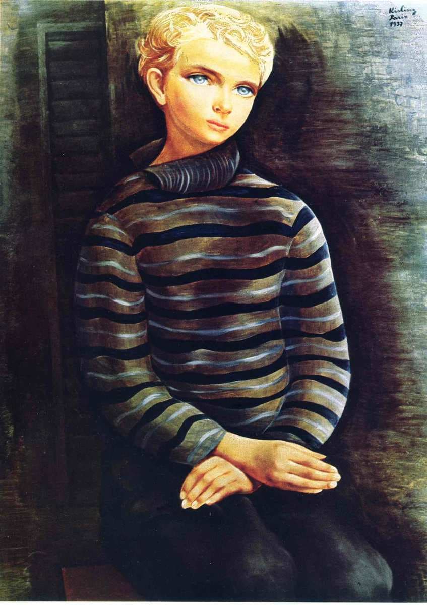 Young blond boy — Moïse Kisling