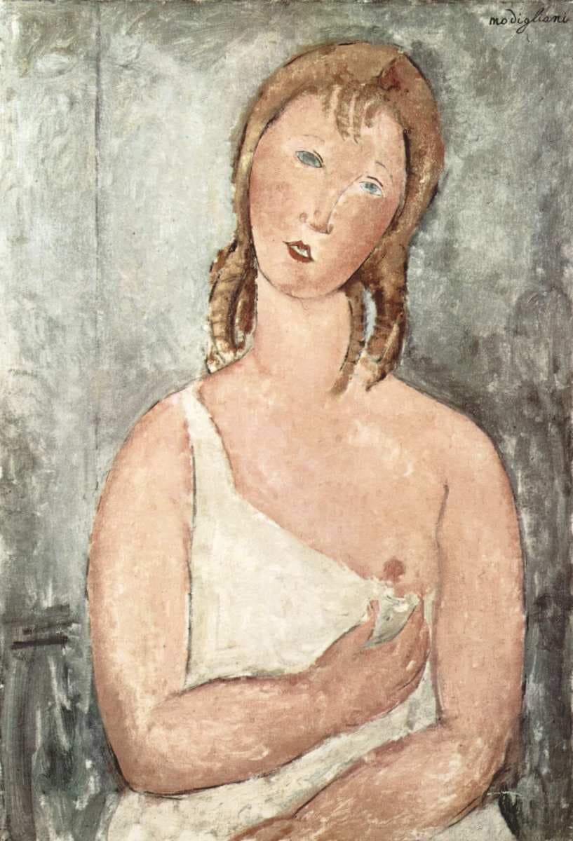 Girl in the shirt (Red-haired girl) — Amedeo Modigliani