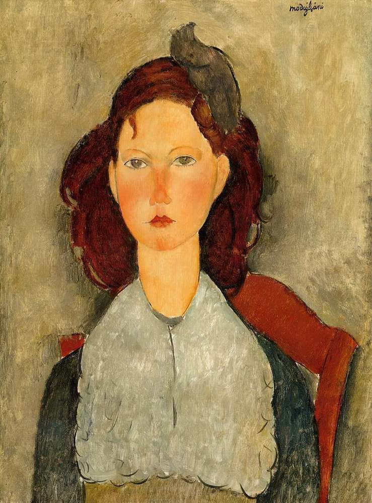 Young Girl Seated — Amedeo Modigliani