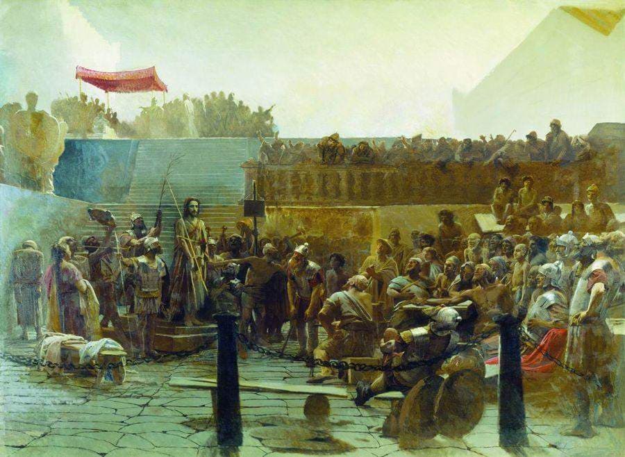 Laughter (Hail, king of Judah) — Ivan Kramskoi