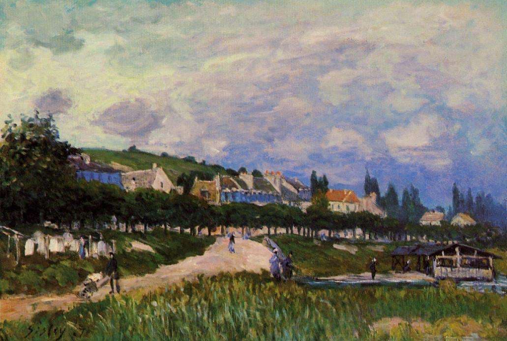 The Laundry — Alfred Sisley