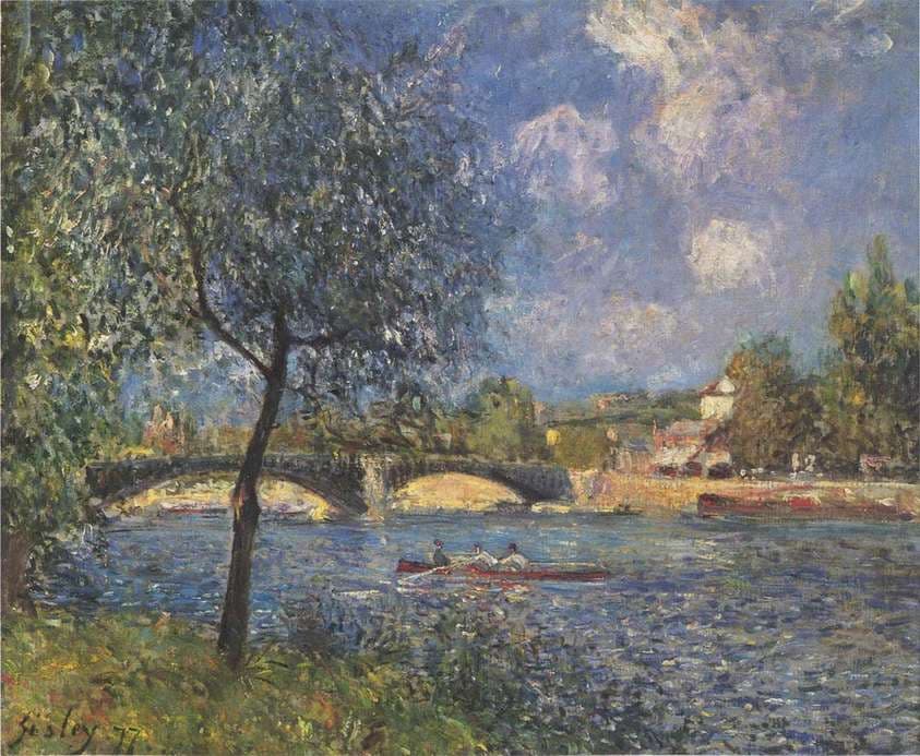 The Rowers — Alfred Sisley