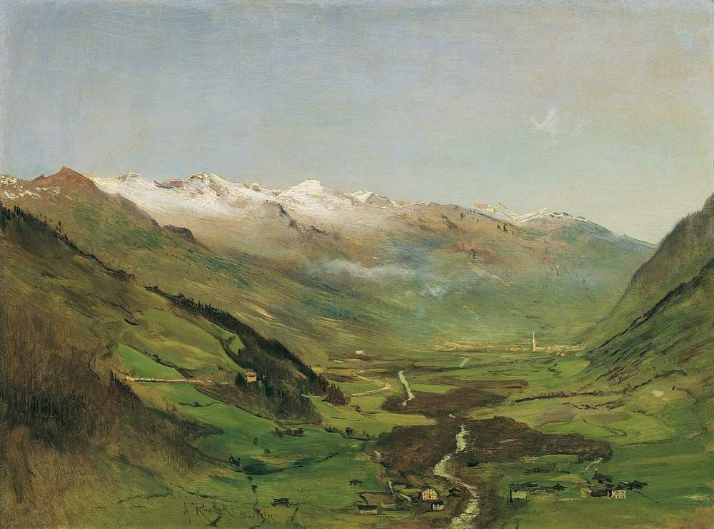 The Gastein Valley I — Anton Romako