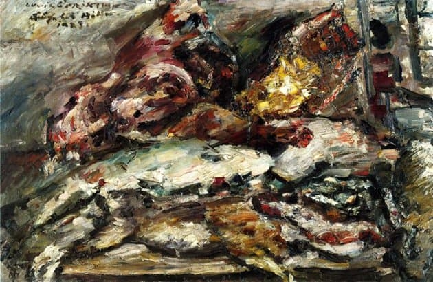 Meat and Fish at Hiller's Berlin — Lovis Corinth