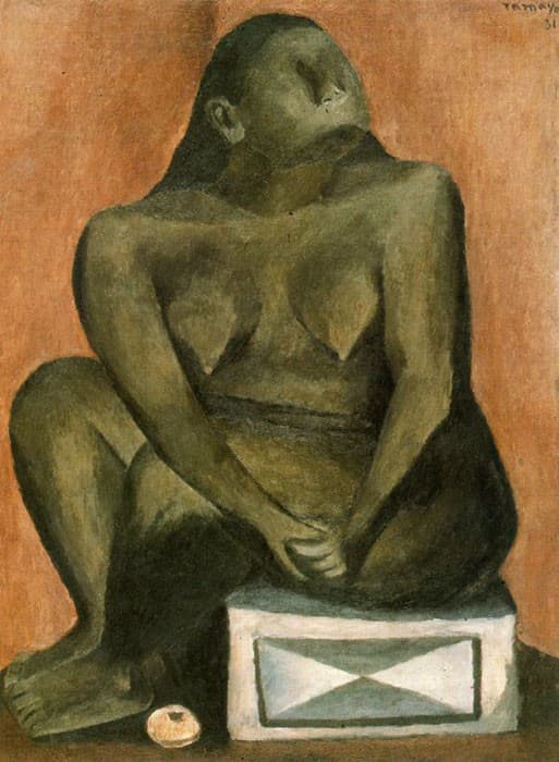 Mujer en gris — Rufino Tamayo