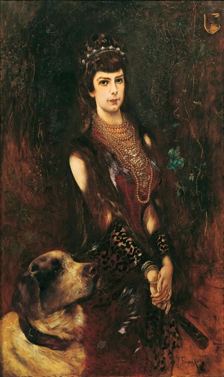 Portrait of Empress Elisabeth — Anton Romako