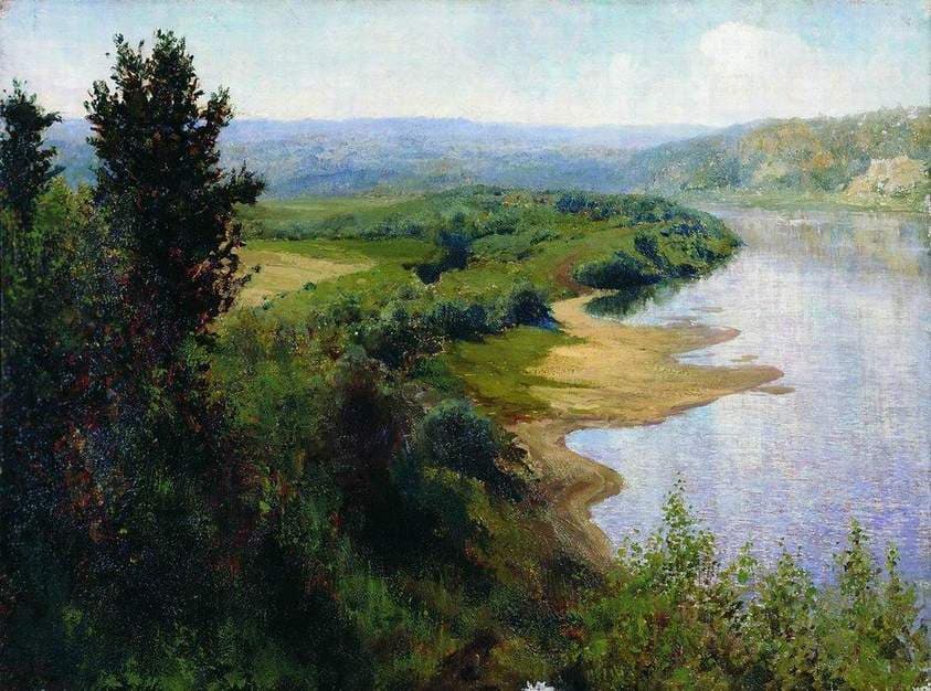 A river — Vasily Polenov