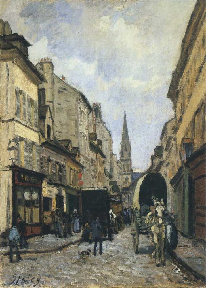 Main Street in Argenteuil — Alfred Sisley