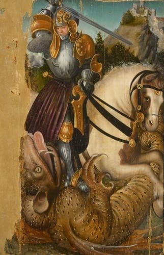 St. George with head of the dragon — Lucas Cranach the Elder