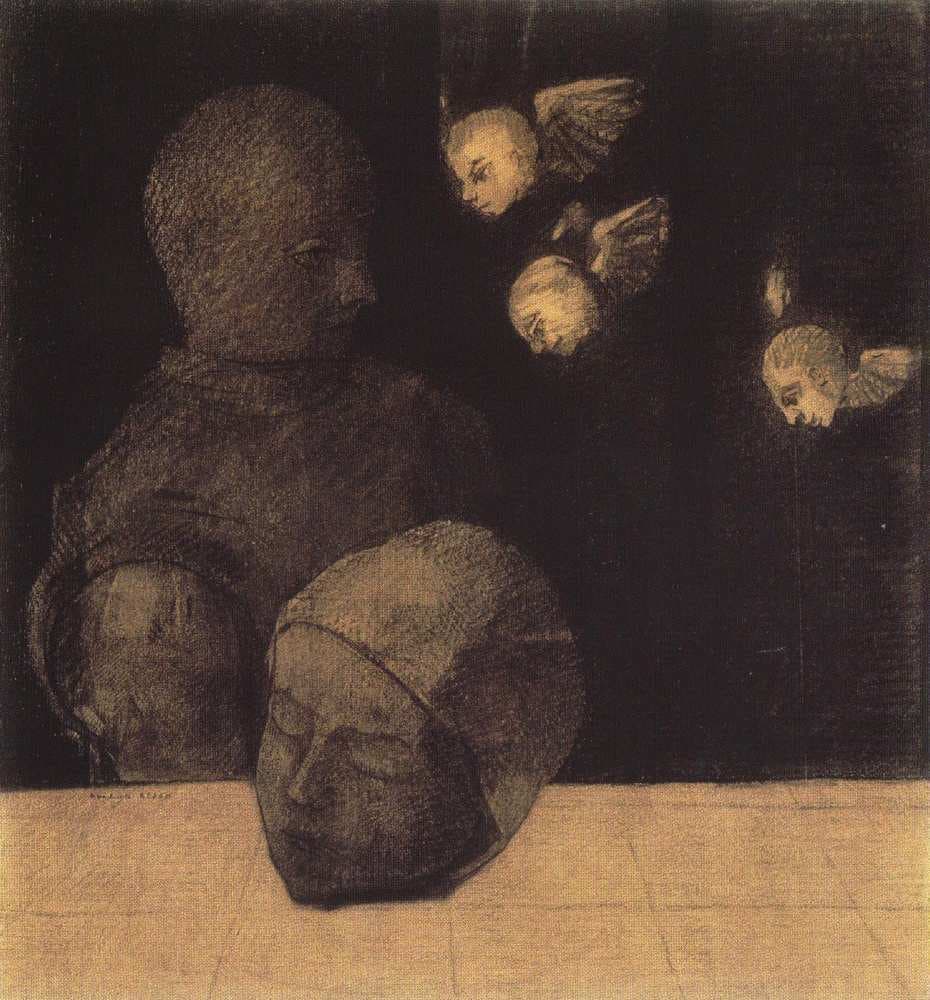 Severed head — Odilon Redon