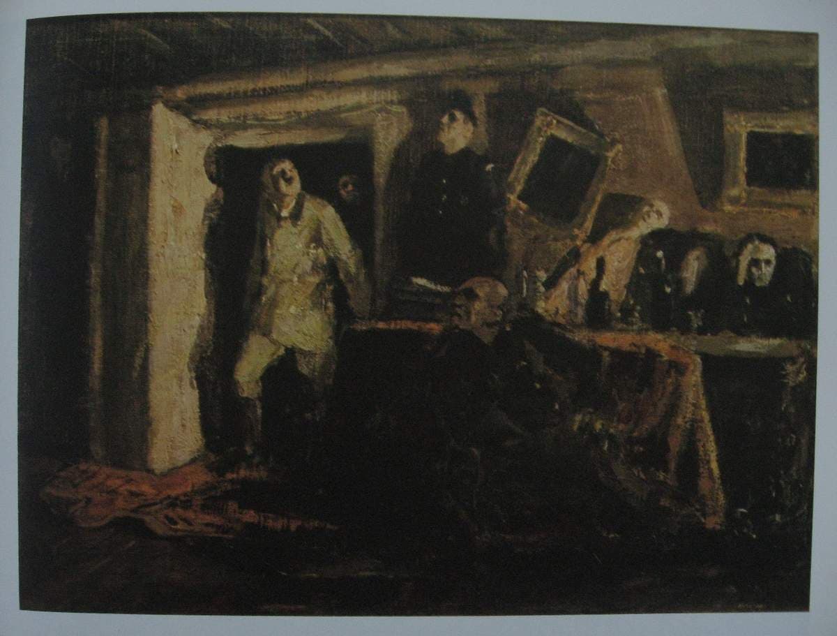 Study to 'The End of Hitler ' — Kukryniksy