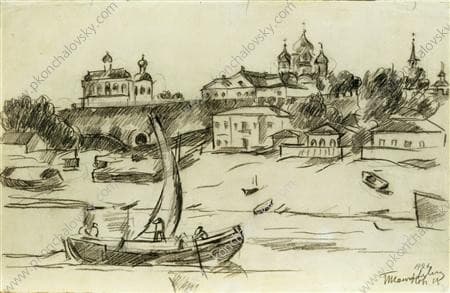 Veliky Novgorod. Kremlin. — Pyotr Konchalovsky