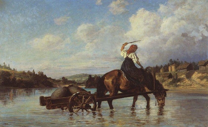 Crossing of the River Oyat — Vasily Polenov
