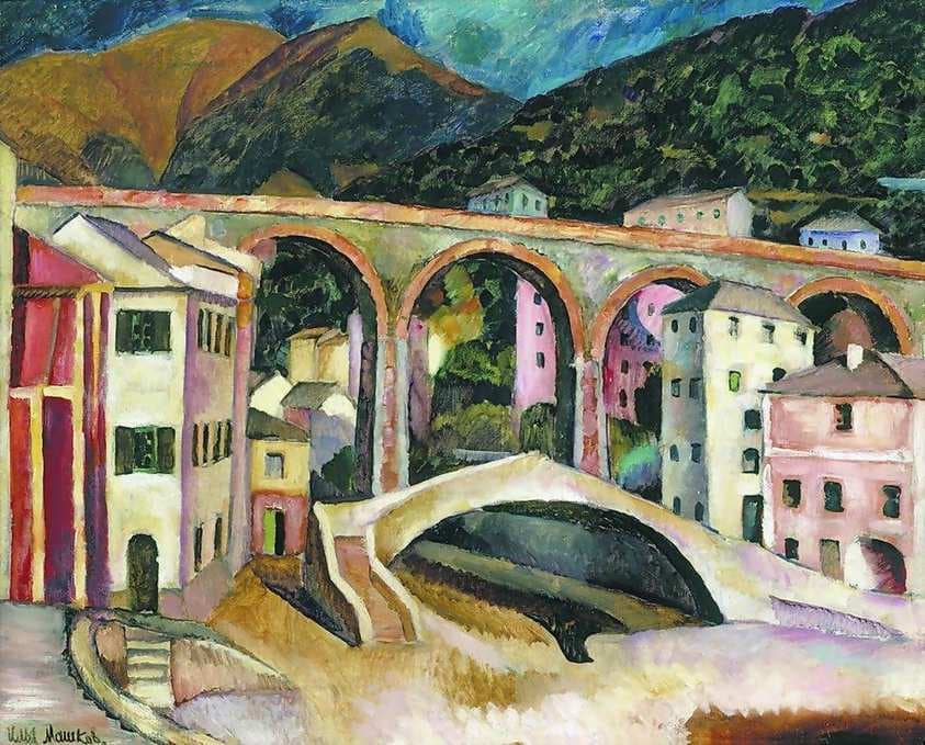 Italy. Nervi. Landscape with aqueduct — Ilya Mashkov