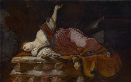 Dido auf dem Scheiterhaufen — Heinrich Schonfeld