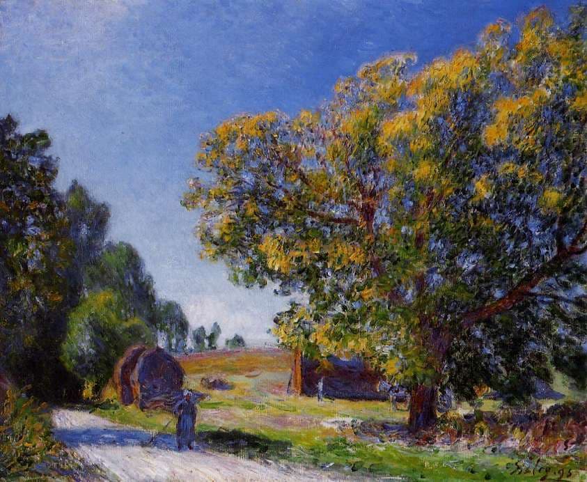 Fields around the Forest — Alfred Sisley