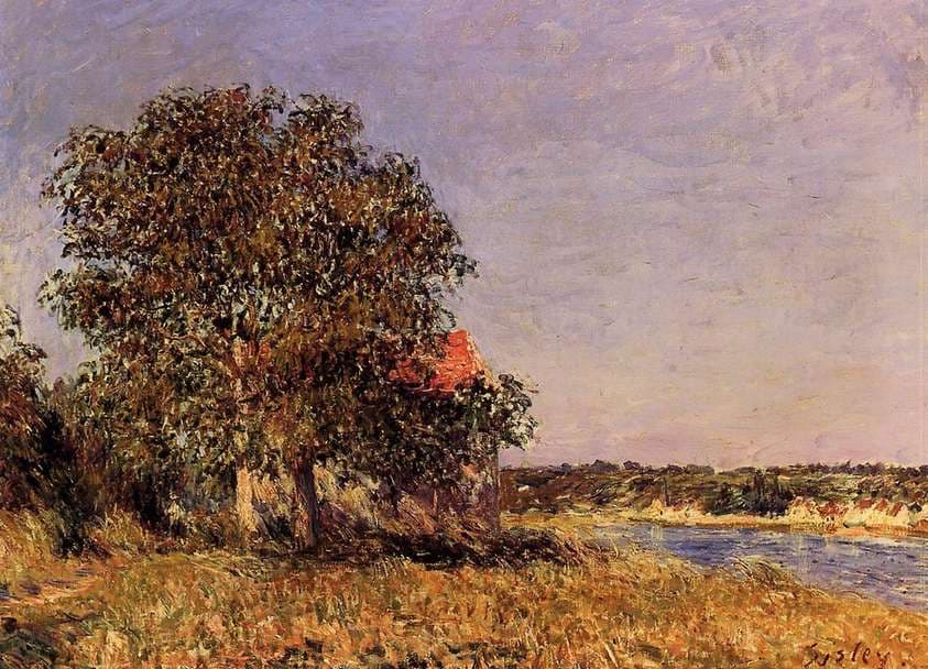The Plain of Thomery and the Village of Champagne — Alfred Sisley