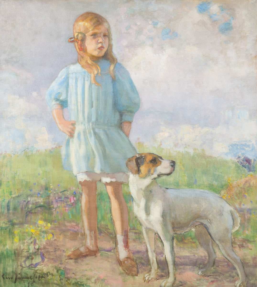 Flickan Med Hunden — Eero Järnefelt