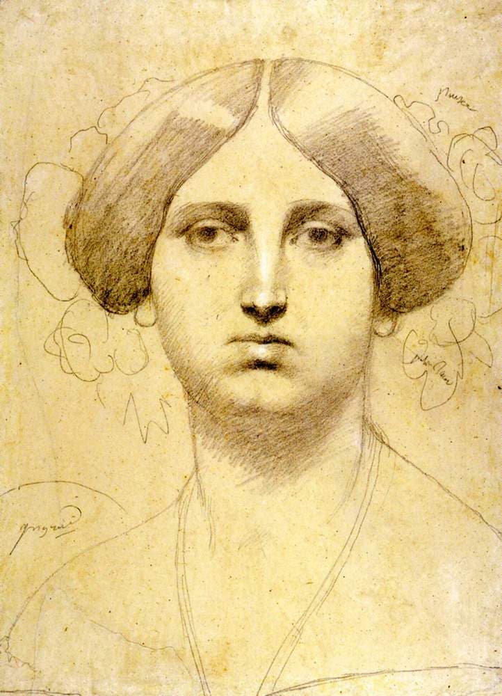 Madame Moitessier (study) — Jean-Auguste-Dominique Ingres