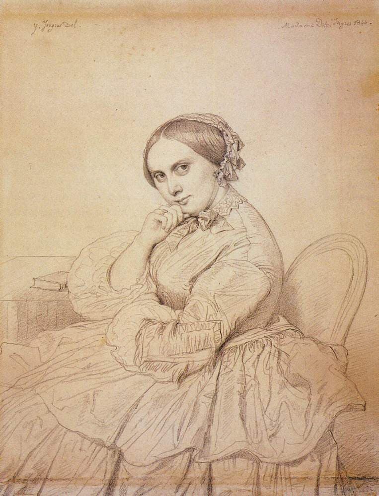 Madame Jean Auguste Dominique Ingres, born Delphine Ramel — Jean-Auguste-Dominique Ingres