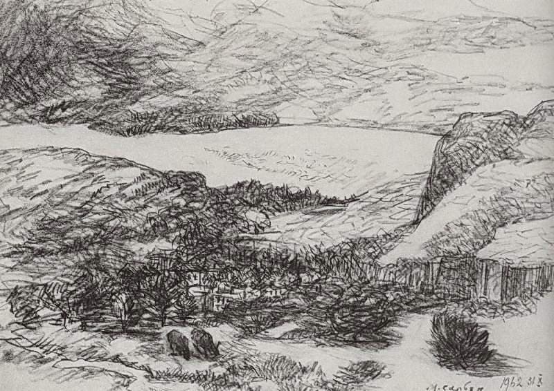 Lake in the mountains — Martiros Saryan