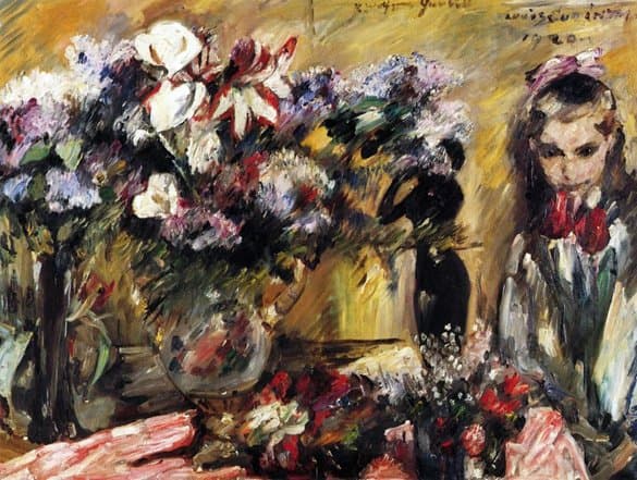 Flowers and Wilhelmine — Lovis Corinth