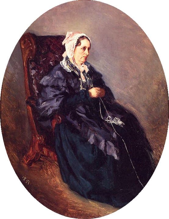 Portret Ciotki Artysty Babetty Singer — Henryk Rodakowski