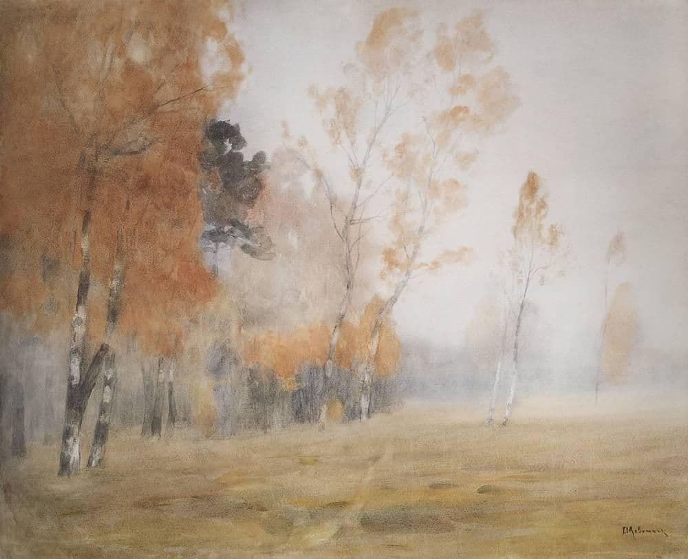 Mist. Autumn. — Isaac Levitan