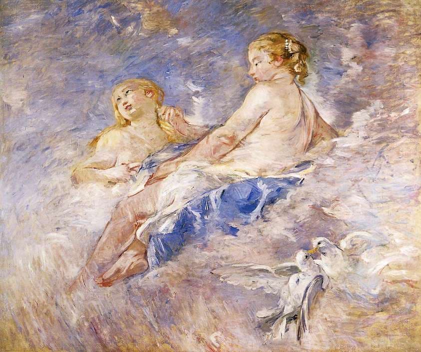 Venus at the Forge of Vulcan (after Boucher) — Berthe Morisot