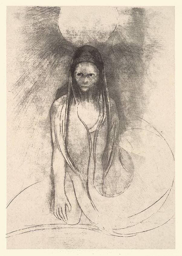 Intelligence was mine! I became the Buddha! (plate 12) — Odilon Redon
