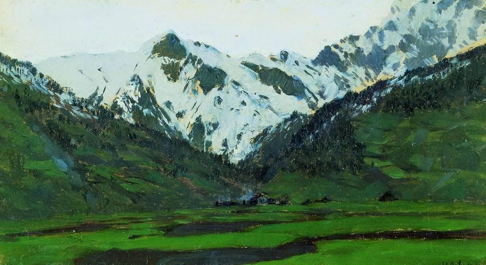 In Alps at spring — Isaac Levitan