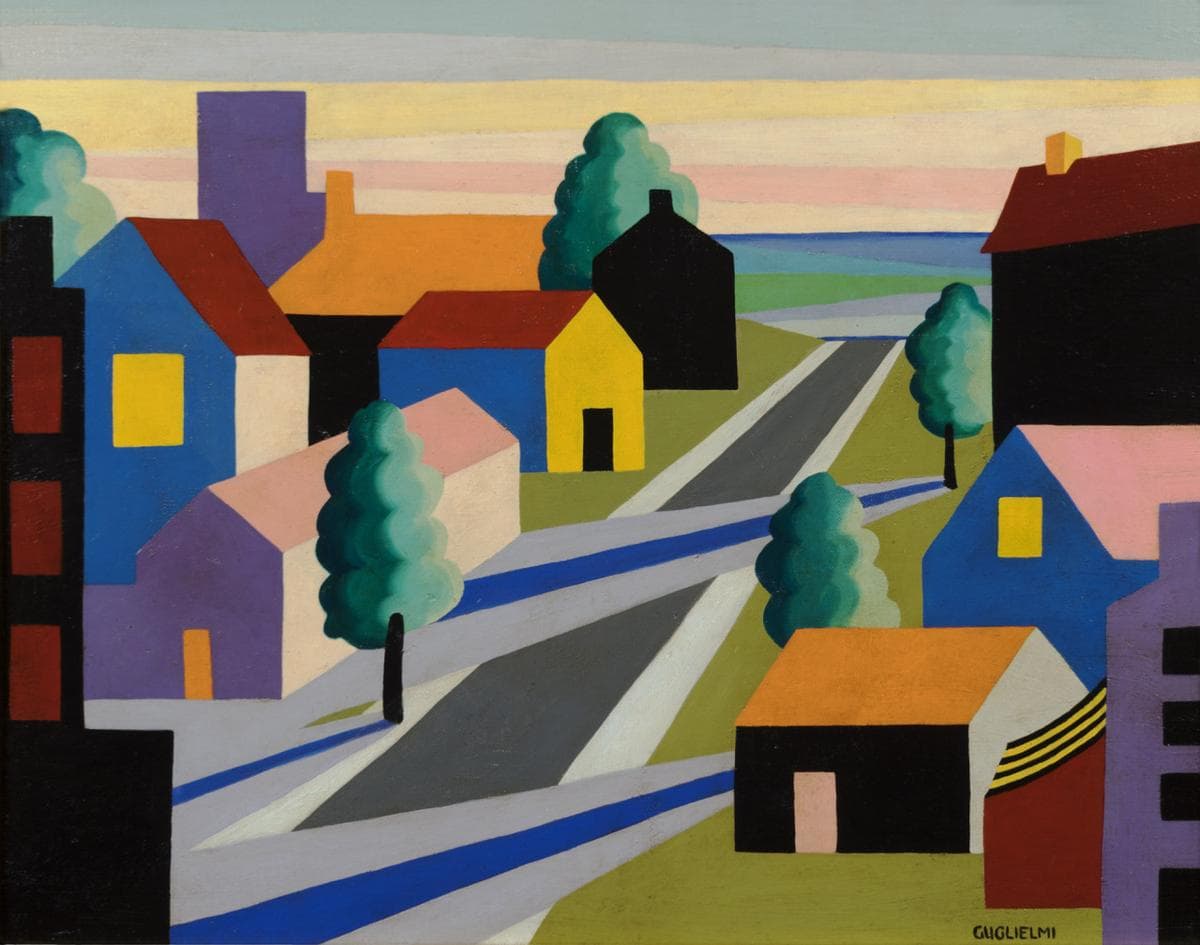 Houses and Street — O. Louis Guglielmi