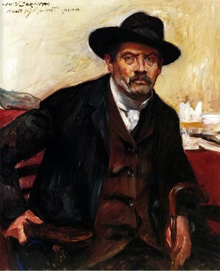 Self-Portrait in a Black Hat — Lovis Corinth