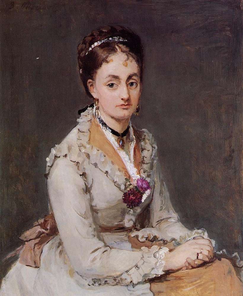 Portrait of the Artist's Sister, Mme Edma Pontillon, c.1872-75 — Berthe Morisot