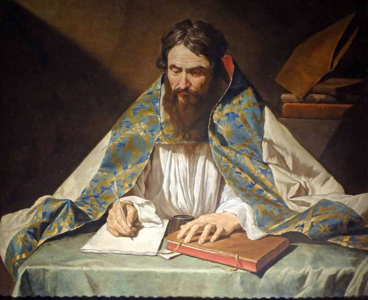 Portrait of Saint Ambrose — Matthias Stom