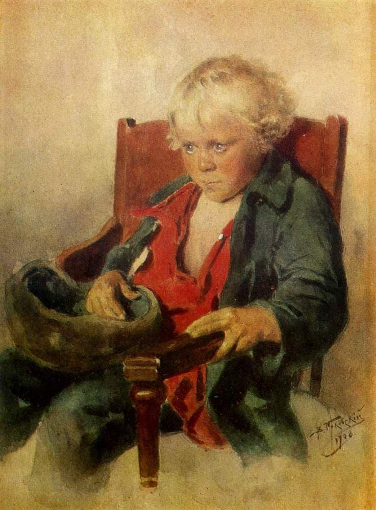 Portrait of a boy — Vladimir Makovsky