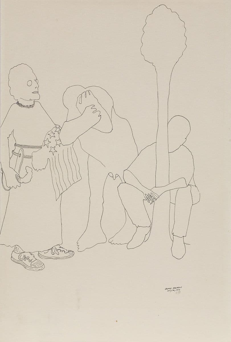 Trio (Study for Symbols) — Benny Andrews