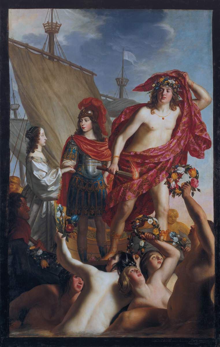 The Debarkation of Mary Stuart, Greeted by Willem II — Gerard van Honthorst