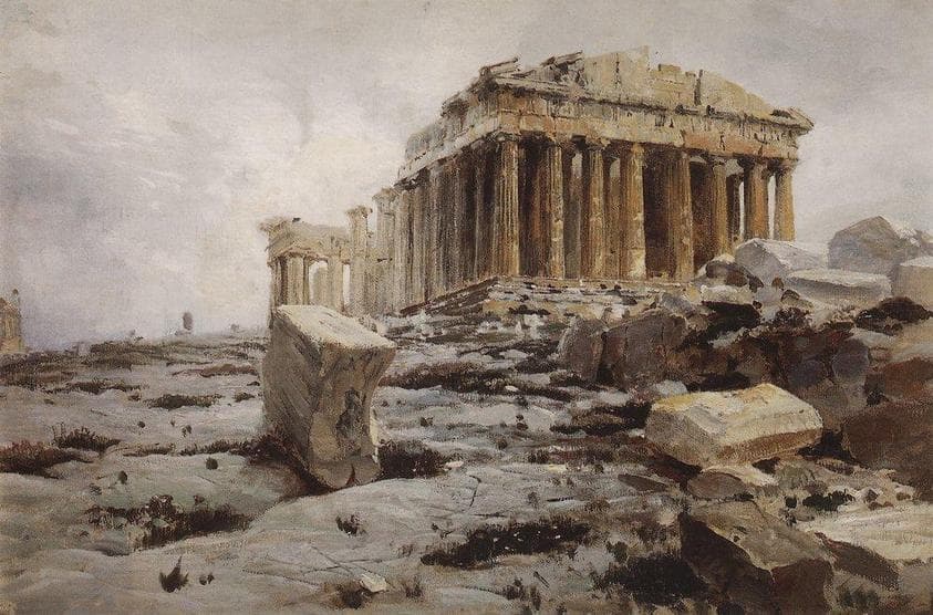 Parthenon. Temple of Athena Parthénos. — Vasily Polenov