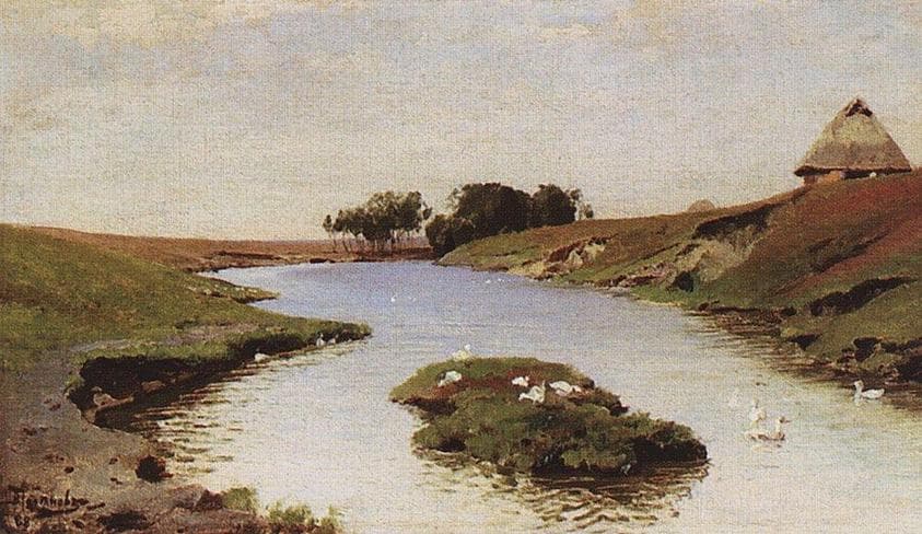 Landscape with a river — Vasily Polenov